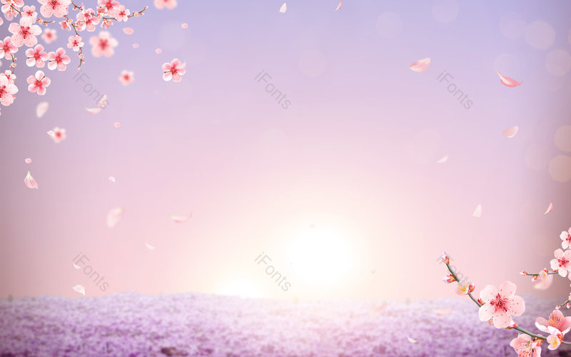 浪漫梦幻唯美樱花云彩樱花季节背景,插画/手绘图,插画/手绘图库,插画/手绘图下载,插画/手绘